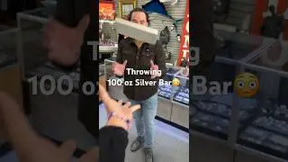 🫴Throwing A 100 oz Silver Bar (Over $9k)😳