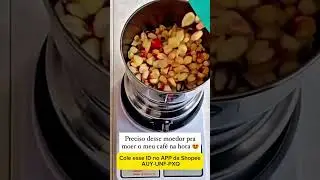 Moedor de Caf&eacute; e Especiarias Multifuncional em A&ccedil;o Inox | Prensa El&eacute;trica com 4 L&acirc;minas |