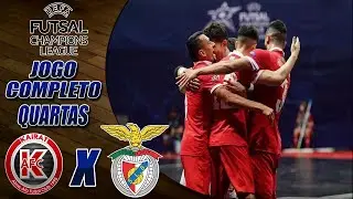 Kairat X Benfica | CHAMPIONS LEAGUE FUTSAL 2021 | JOGO COMPLETO | Quartas de Final (28/04/2021)