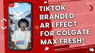 TikTok AR Effect for Colgate Max Fresh: Fun TikTok Augmented Reality Filter for brand marketing.