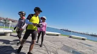 long beach bike ride for happy hour @ parkers lighthouse restaurant ver movie  3