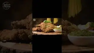 Pakistani Charcoal Roast Chicken | Street Food Recipe | Green Chili Yogurt Marinade | Smart Foods