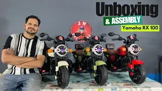 Unboxing & Assembly Of Kid's 6V Yamaha RX 100 Ride On Bike w/Remote | JN Creations