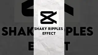 How To Add Shaky Ripples Effect In Capcut||#bharateditz #shorts