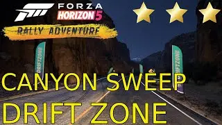 Forza Horizon 5 Rally Adventure - Canyon Sweep drift zone - 3 stars