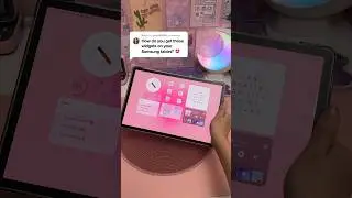 How I get my Samsung tablet widgets 🤩 galaxy tab S9+ | homescreen aesthetic | android apps