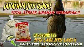 JAHATNYA RACIKAN UMPAN PELET JITU‼️UMPAN PALING JITU MANCING IKAN MAS LOMBA & KILO GEBRUS