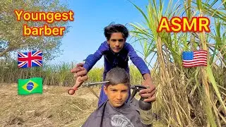 ASMR youngest barber 💈 in the world $1 Asmr haircut 