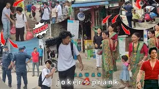 jawan😱 Nepali joker prank😂 public Relations/On mobile /पोलिस reaction