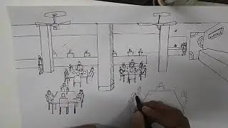 JEE MAIN 2019 &ndash; B.ARCH/B.PLANNING &ndash; Решенный чертеж / Вид ресторана