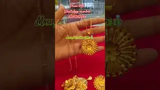 1gmGoldplated pendant set booking number 6295282989 @moumitascollection1998 #1gm #gold #jewelry
