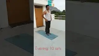 weight loss in 30 days  (daily morning & evening 10 sets) #exercise #weightloss #fitness