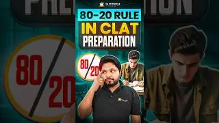 The 80-20 Rule to Ace CLAT #shorts