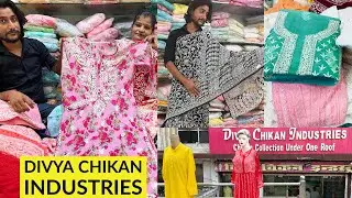 Beautiful Lucknowi Chikankari Suits, Sarees, Anarkali, Unstitched Suits at Divya Chikan Industries.