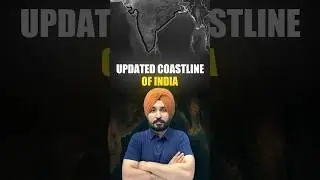 Updated Coastline of India #geography #parchamclasses