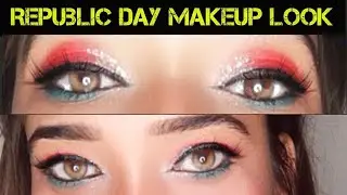 Republic Day Makeup Look | 26 Jan 2021| Independence Day Flag Inspired Makeup Look |Style With Shivi