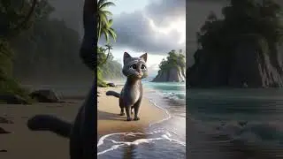 Cat: hope and resilience! 🌊 #story #tales #shorts