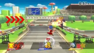 Super Smash Bros Wii U Online Battle Pikachu vs. Robin (Female) vs. Meta Knight