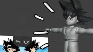 Doing more Retop today! More work on Goku!!!