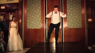 Novio baila claqué en su boda