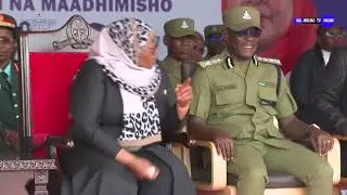 DKT SAMIA RAISI WA TANZANIA AFURAHISHWA NA VITUKO VYA ASKARI TARABUSHI.