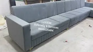 Luxury L-Shape Sofa Set | Custom Fabric & Colors | Best Sofa in Chhatrapati Sambhajinagar