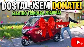 Dostal jsem elektrickou tříkolku od fanouška zdarma 