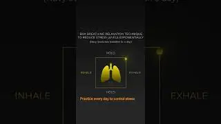 Technique to reduce stress😮&zwj;💨#relax #hold #inhale #hold #relaxationtechnique #breathingexercises