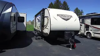 2017 Forest River Salem Hemisphere Hyper lyte 27BHHL Luxury Light Weight Travel Trailer with Amarett
