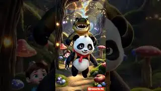 Brave Panda Saves a Child from Crocodile 🐼🐊 | Kids Story
