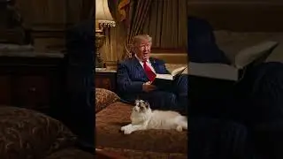 Title: Trump's Magnificent White House Cat, Sammy!! #trump #Kitten #short  #cute
