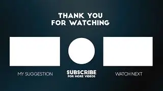 YouTube End Screen Outro [Royalty-Free / No copyright / Stock Video]