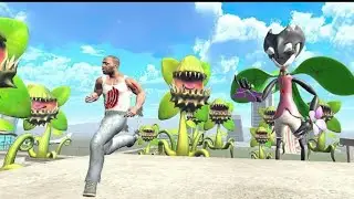 Monster Plants Attack in Indian Bikes Driving 3d Game - Franklin Became Tree King --
