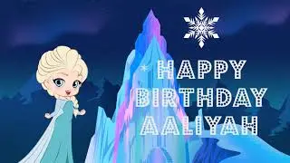 Happy Birthday Aaliyah - greeting card video ❤️