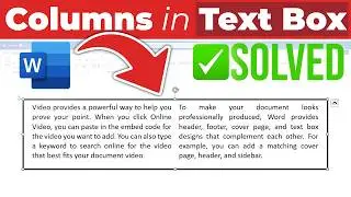 How to Make Columns in a Text Box in Word (Step-by-Step) Easy