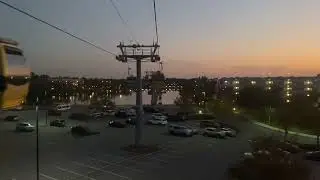 Skyliner at night from Caribbean beach to pop century and art of animation