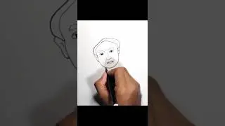 How to draw Thomas Alva Edison Cartoon #easydrawing #drawingtutorial #shorts