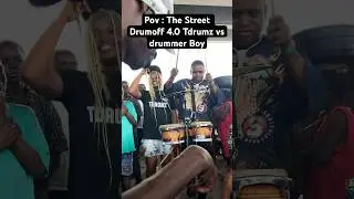 The Street Drumoff with drummer boy 🔥🔥🥁🥁🥁 groove of the day #drumoff #streetdrumming  #reels