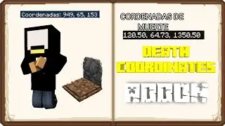 Death Coordinates Addon  cordenadas de muerte para Minecraft PE/BE 1.16 NETHER UPDATE