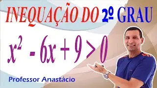 Como determinar o conjunto solução da inequação do 2º grau  x²  - 6x + 9  