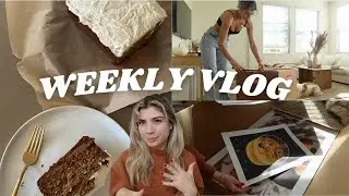 FALL WEEK IN MY LIFE: lots of studying, new iphone, apartment updates & baking