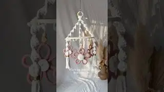 Tell me your favourite in the comments 🫶🌸 #macrame #babymobile#daisy #elephant #butterfly #shorts