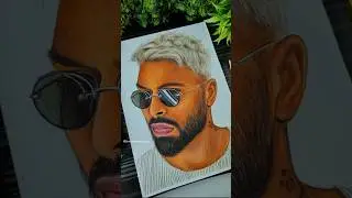 Hardik Pandya Drawing 🔥 New Hairstyle Look🔥✍️Asia Cup 2025 #shorts #hardikpandya #drawing #asiacup