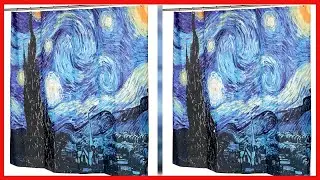 Carnation Home Fashions The Starry Night Fabric Shower Curtain, 72