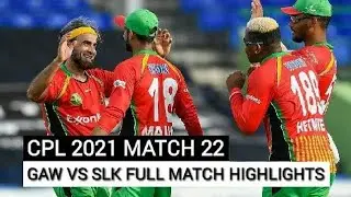 GAW VS SLK CPL 2021 Match Highlights | Guyana vs Saint Lucia Kings CPL 2021 Match Higlights #shorts