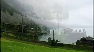Br&uuml;nig Dampfbahn BDB Flachwagen &Uuml;berf&uuml;hrung Meiringen Interlaken