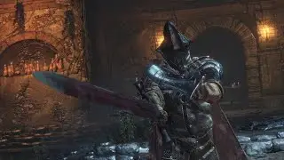 Dark Souls 3 - Abyss Watchers - Anri's Straight Sword Grass Crest Shield Gold Pine Black Firebombs