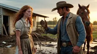 She Was Cleaning Up After A Flood When A Cowboy On Horseback Asked, “Do You Need A Husband?”