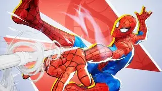 Геймплей классического скина Человека-паука от Marvel Rivals