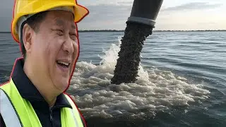 China Started Dumping Tons of Concrete into the Ocean, a Few Months Later the Result Was Unexpected.